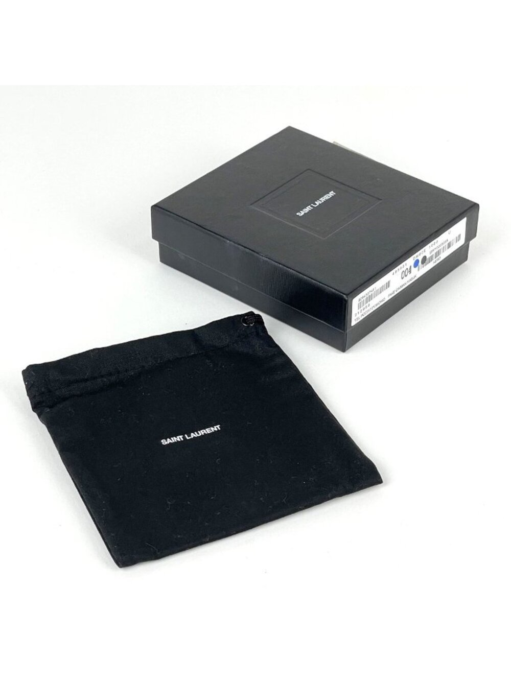 Saint Laurent Card Case Suede Black - Picture 6 of 6